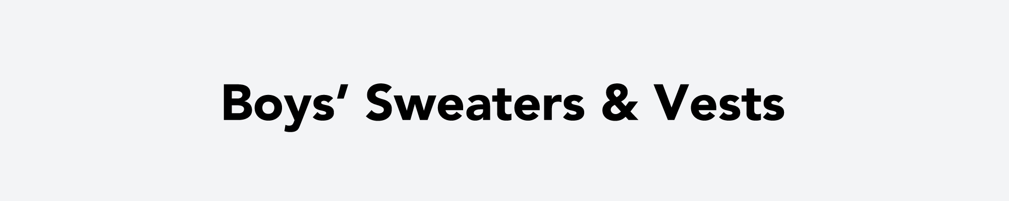 Boys' Sweaters & Vests